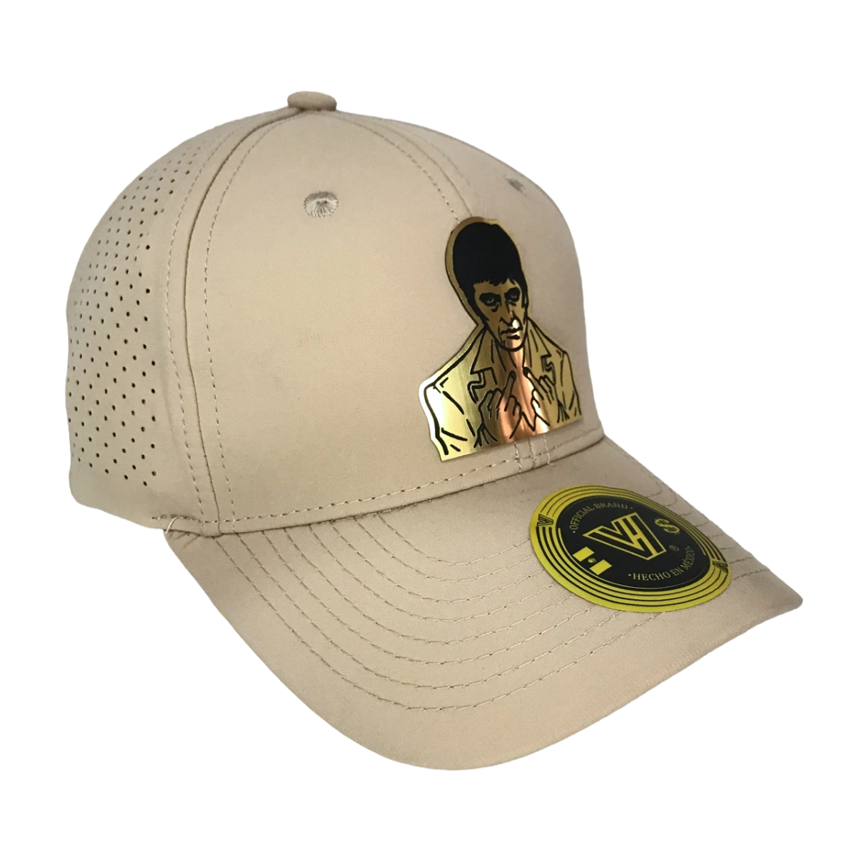 Foto 4 pulgar | Gorra Vice Hats Con Placa Beige