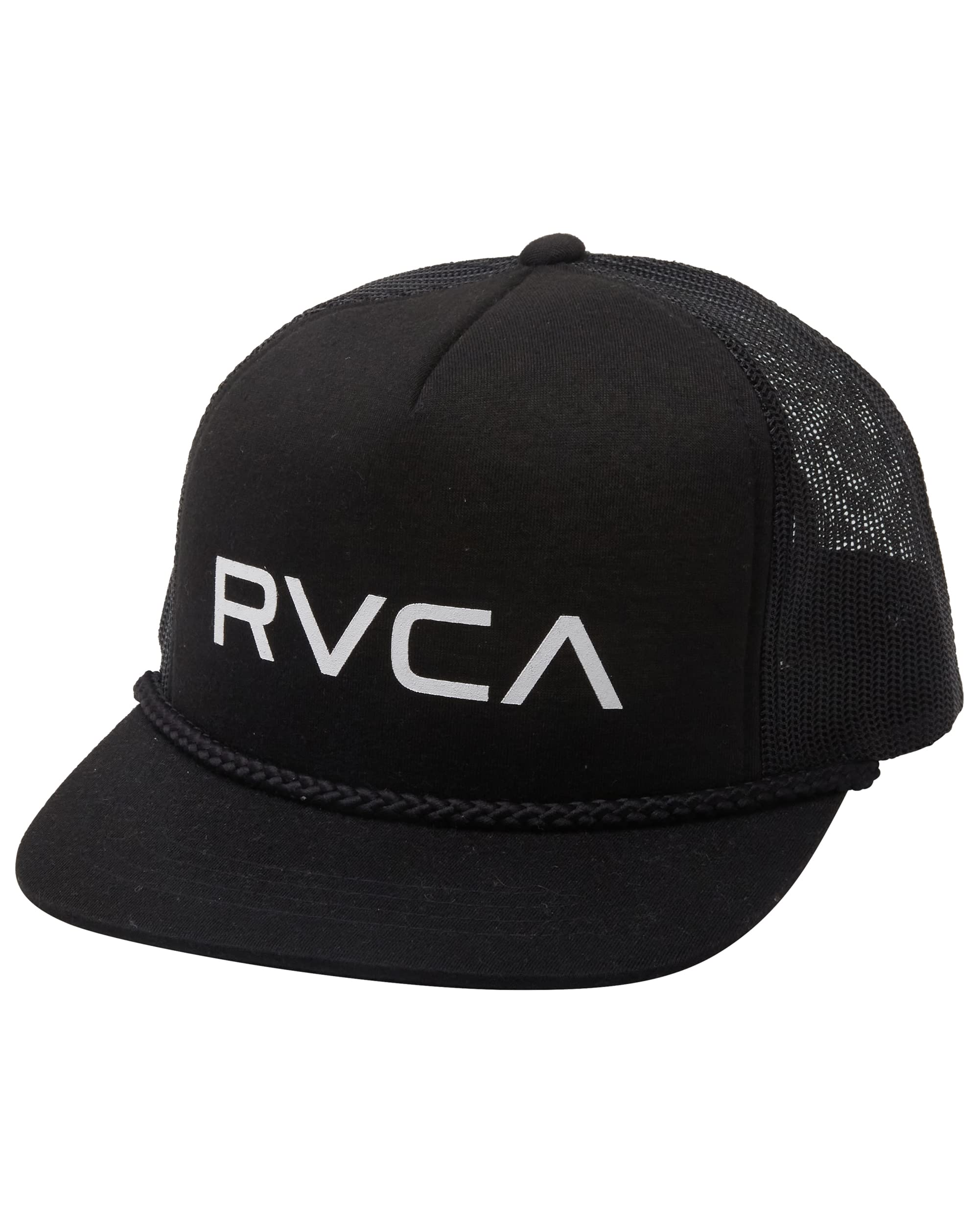 Foto 2 pulgar | Venta Internacional - Gorra RVCA Negra Staple Foamy Trucker para Hombre