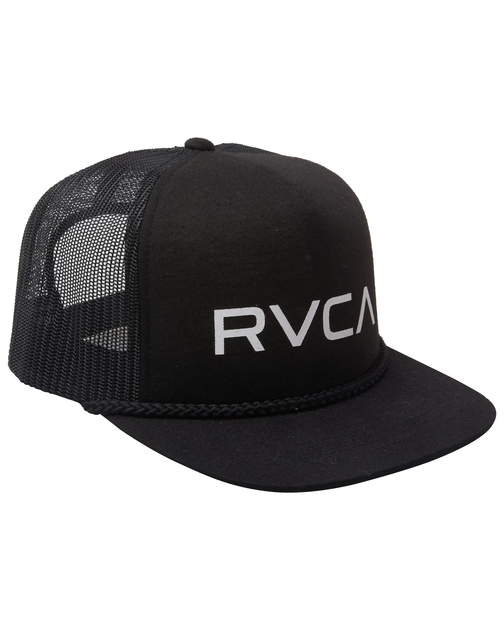 Foto 3 pulgar | Venta Internacional - Gorra RVCA Negra Staple Foamy Trucker para Hombre