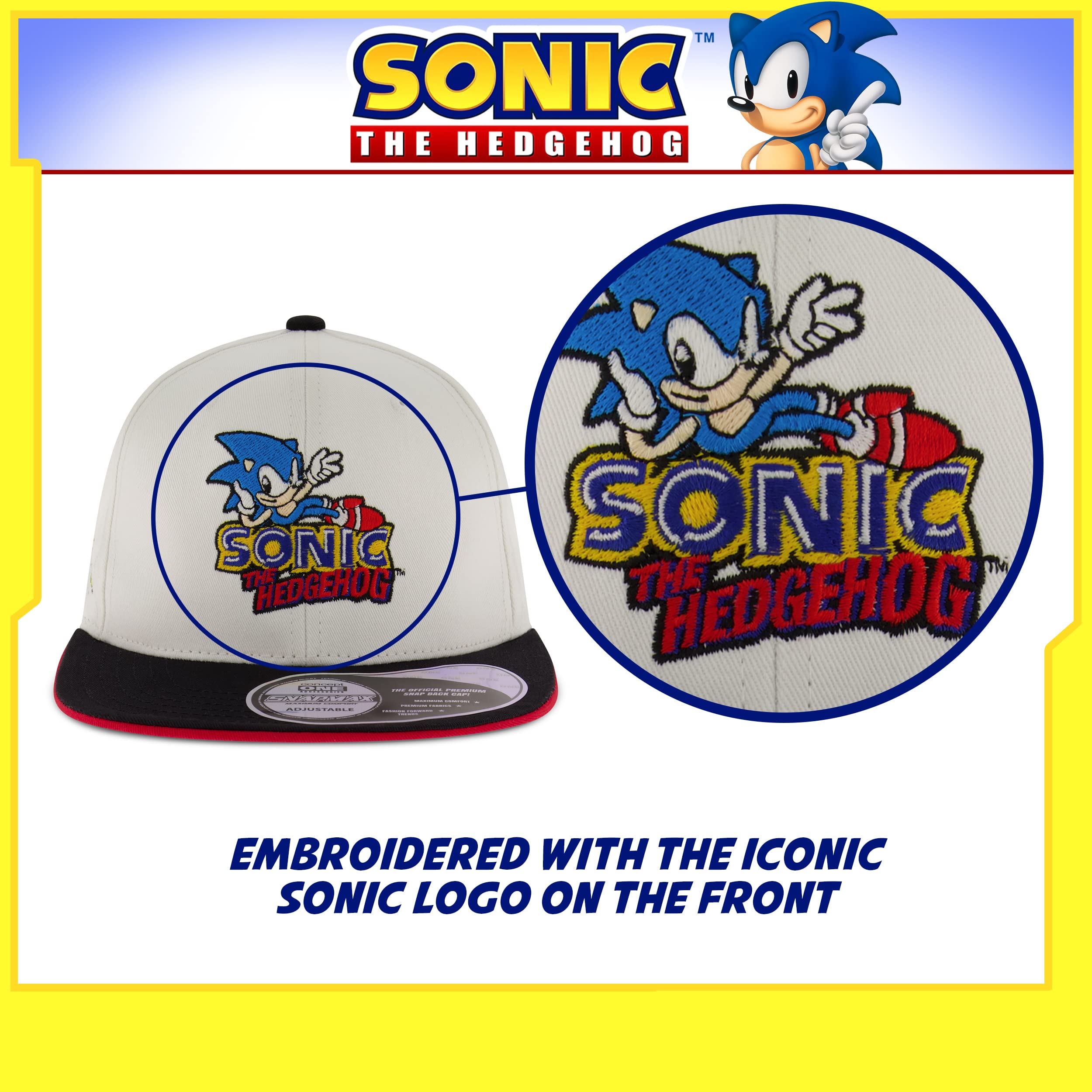 Foto 4 pulgar | Venta Internacional - Gorra de Béisbol Concept One Sonic The Hedgehog Adult Snapba