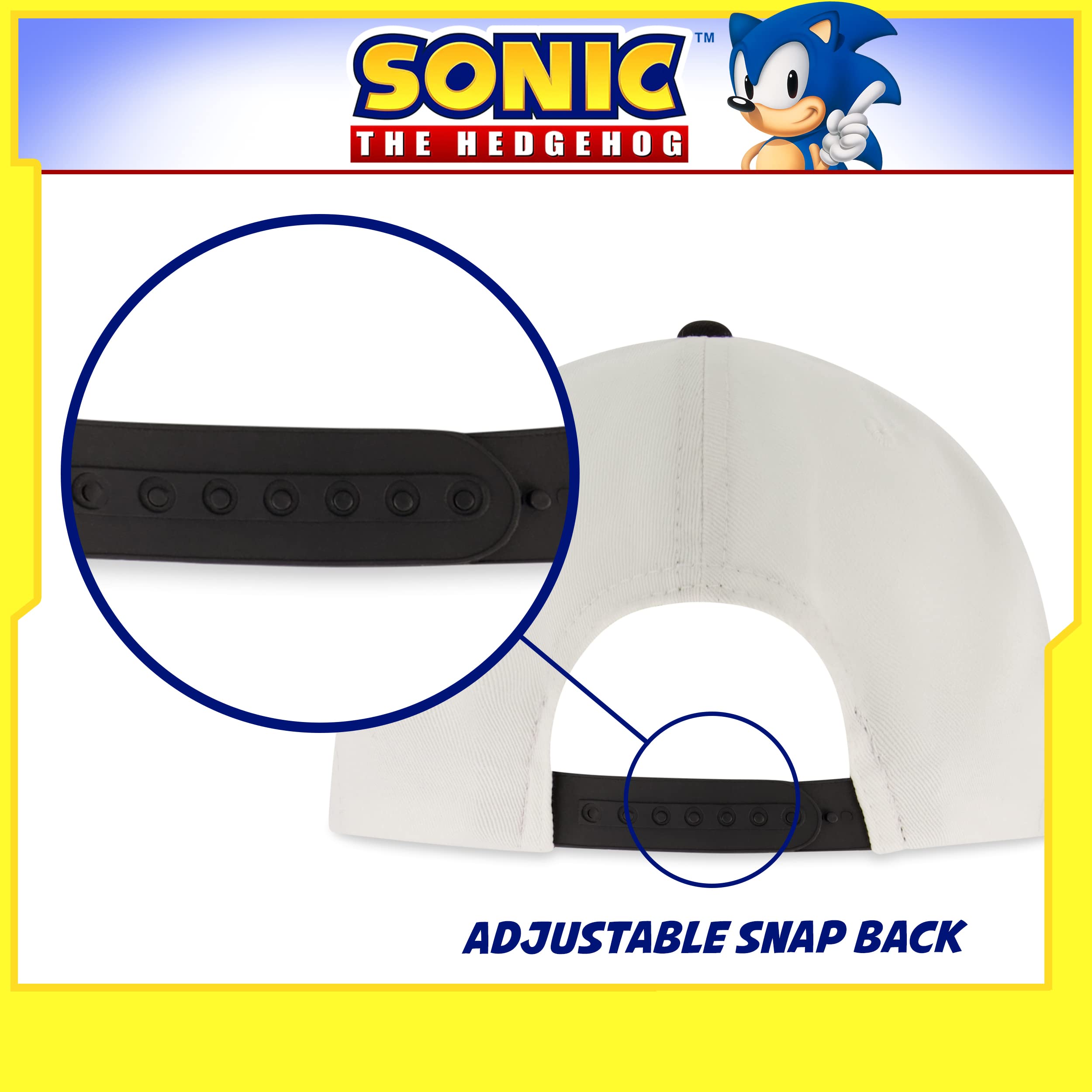 Foto 5 pulgar | Venta Internacional - Gorra de Béisbol Concept One Sonic The Hedgehog Adult Snapba