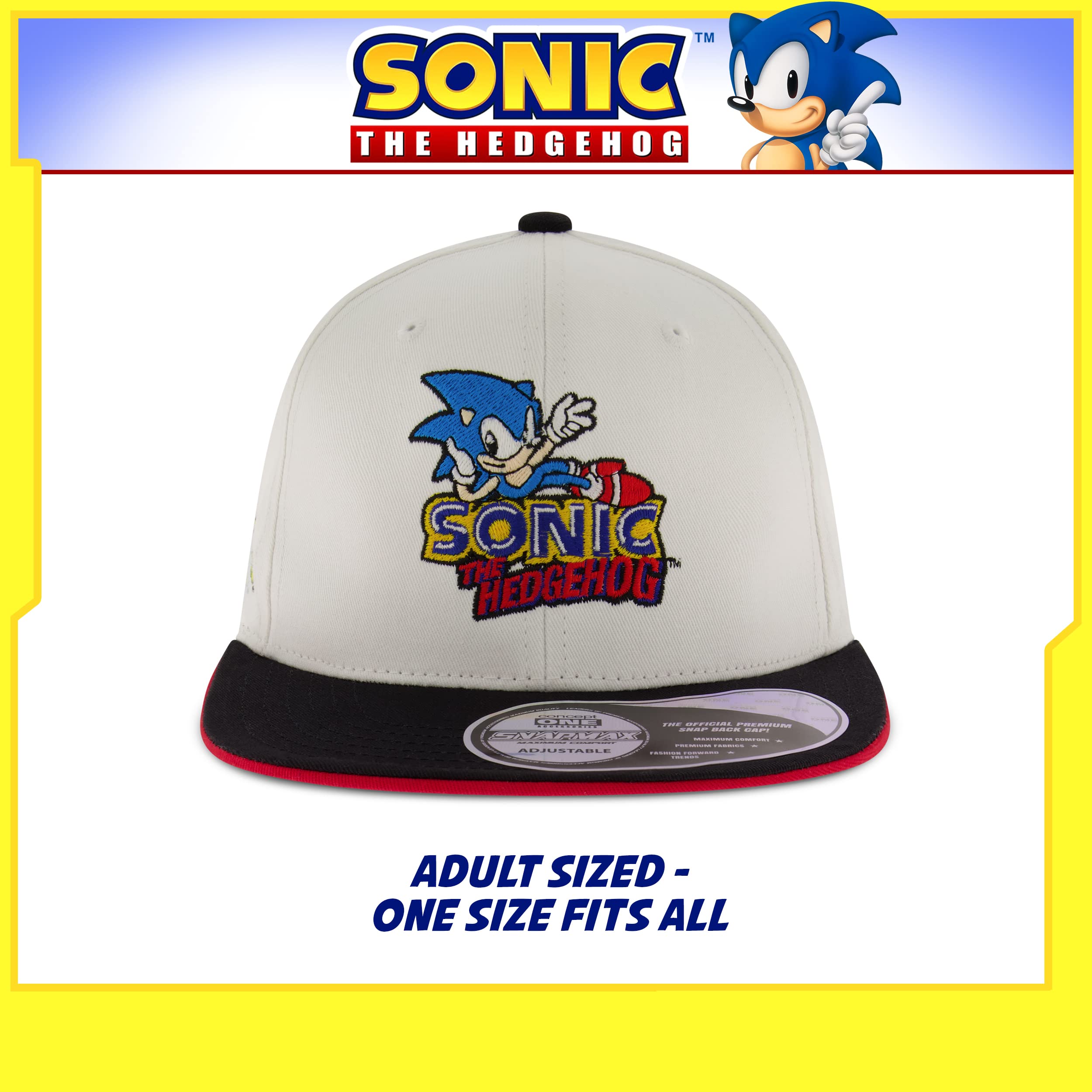 Foto 6 pulgar | Venta Internacional - Gorra de Béisbol Concept One Sonic The Hedgehog Adult Snapba