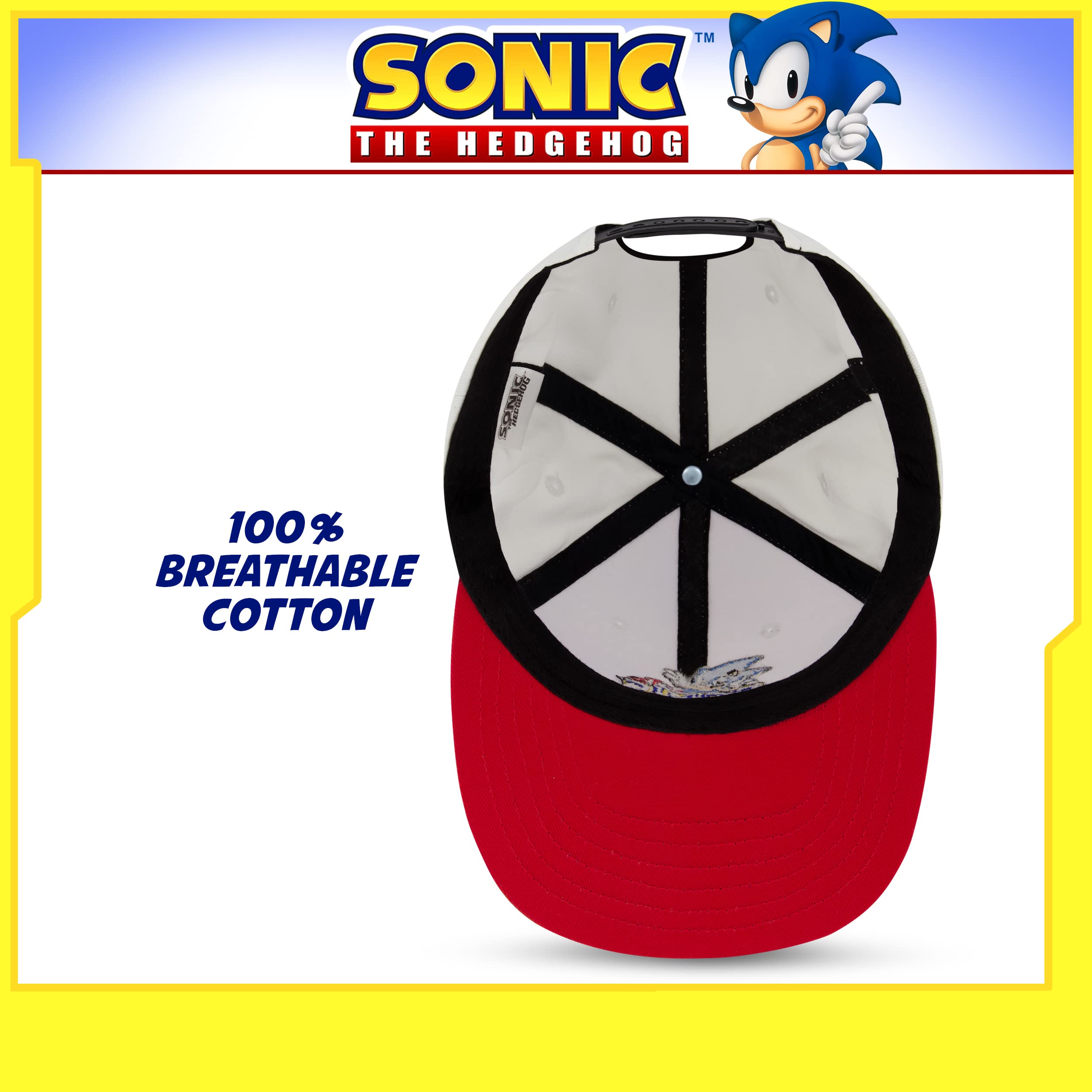 Foto 7 pulgar | Venta Internacional - Gorra de Béisbol Concept One Sonic The Hedgehog Adult Snapba