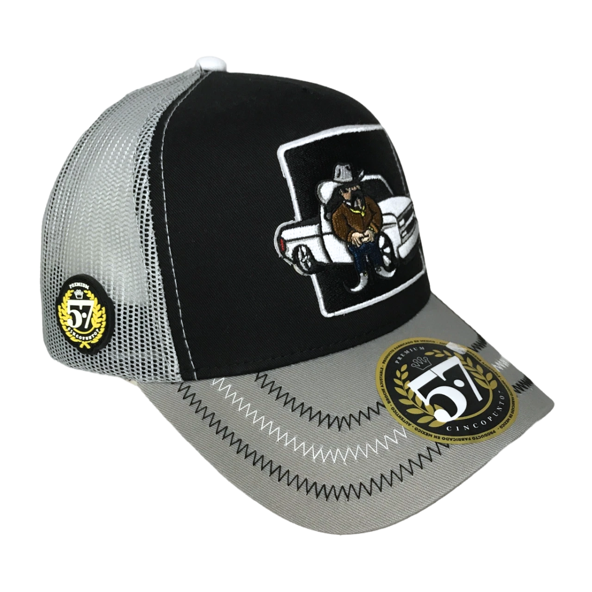 Foto 4 pulgar | Gorra Negra Talla 5.7 para Adulto