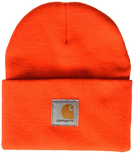 Foto 2 pulgar | Venta Internacional - Gorro de Punto Carhartt con Puños Naranja para Hombre