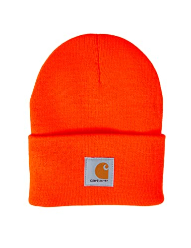 Foto 5 pulgar | Venta Internacional - Gorro de Punto Carhartt con Puños Naranja para Hombre