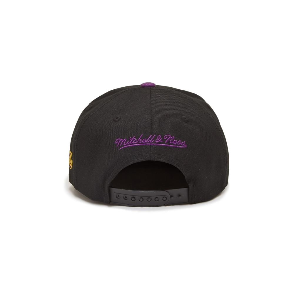 Foto 3 pulgar | Gorra Mitchell And Ness Logo Blur Los Angeles Lakers Nba Negro