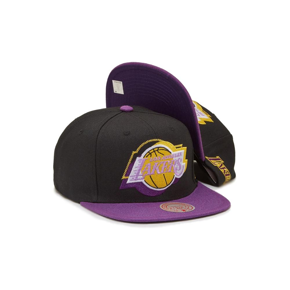 Foto 4 pulgar | Gorra Mitchell And Ness Logo Blur Los Angeles Lakers Nba Negro