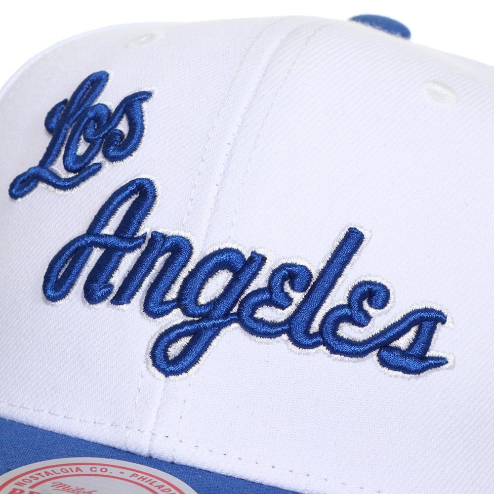 Foto 3 pulgar | Gorra Mitchell & Ness Team 2 Los Ángeles Lakers NBA Blanco