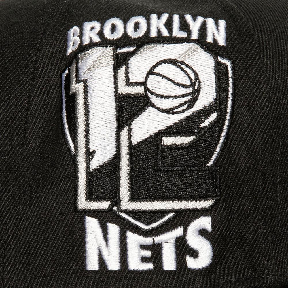 Foto 3 pulgar | Gorra Mitchell & Ness Side Jam Brooklyn Nets Negra NBA Basquetbol