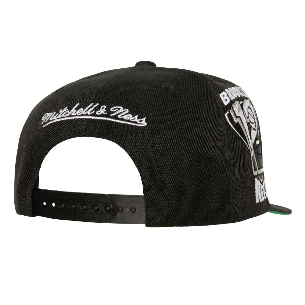 Foto 4 pulgar | Gorra Mitchell & Ness Side Jam Brooklyn Nets Negra NBA Basquetbol