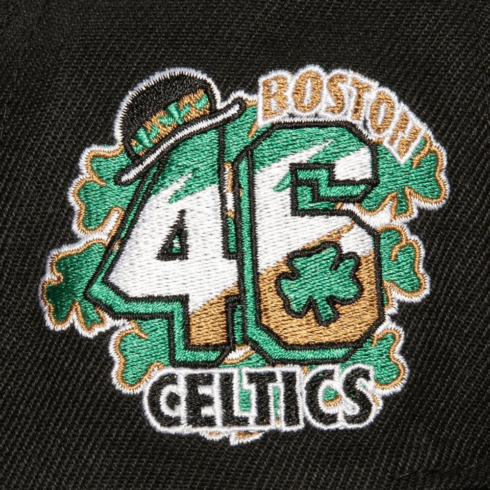 Foto 4 pulgar | Gorra Mitchell & Ness Negra Side Jam Celtics Basquetbol NBA