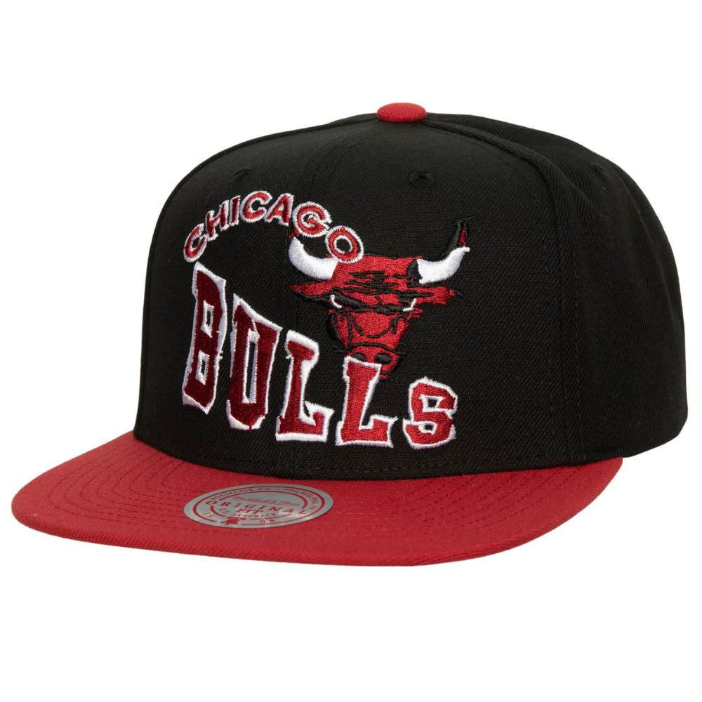 Foto 2 pulgar | Gorra Mitchell & Ness Negra Crooked Path Chicago Bulls NBA