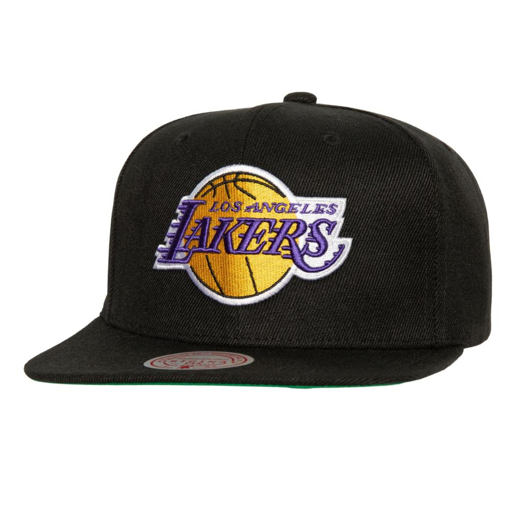 Gorra Mitchell & Ness Side Jam LA Lakers NBA Basquetbol Negro para Hombre