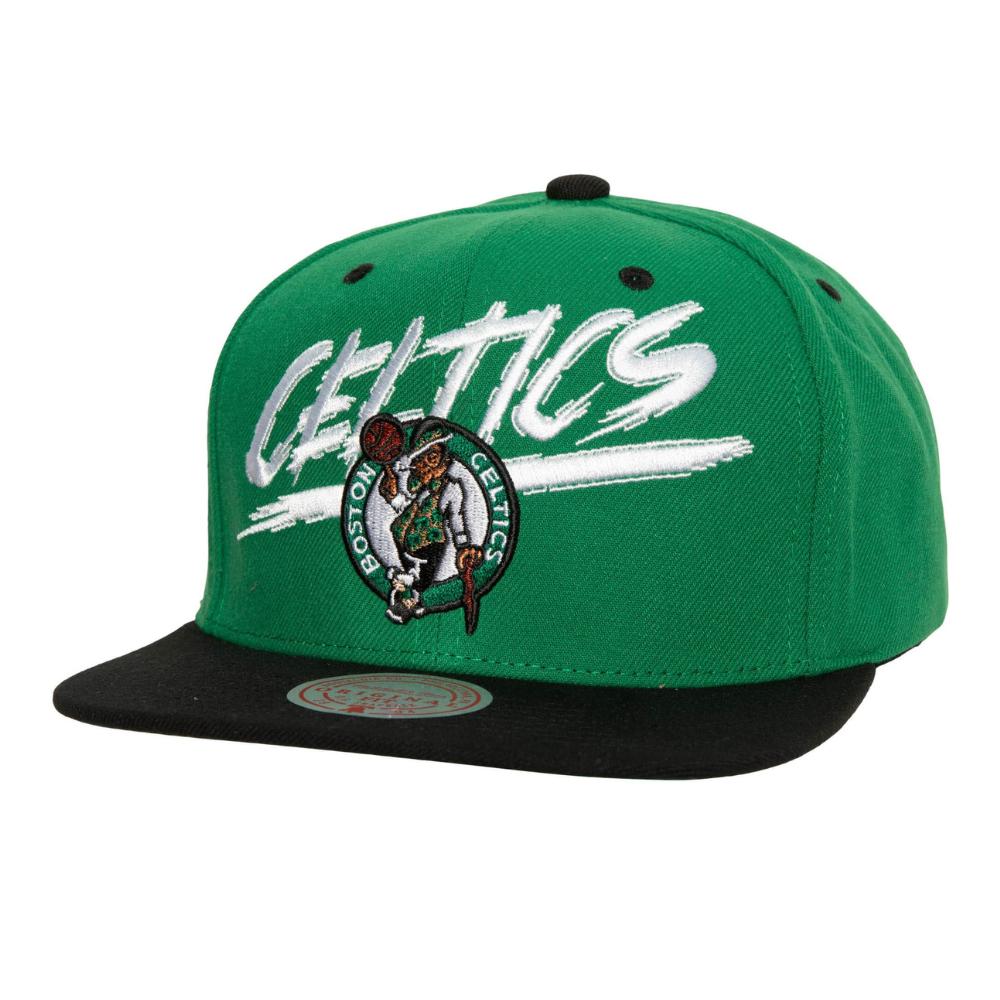 Foto 2 pulgar | Gorra Mitchell & Ness Transcript Boston Celtics NBA Verde para Hombre