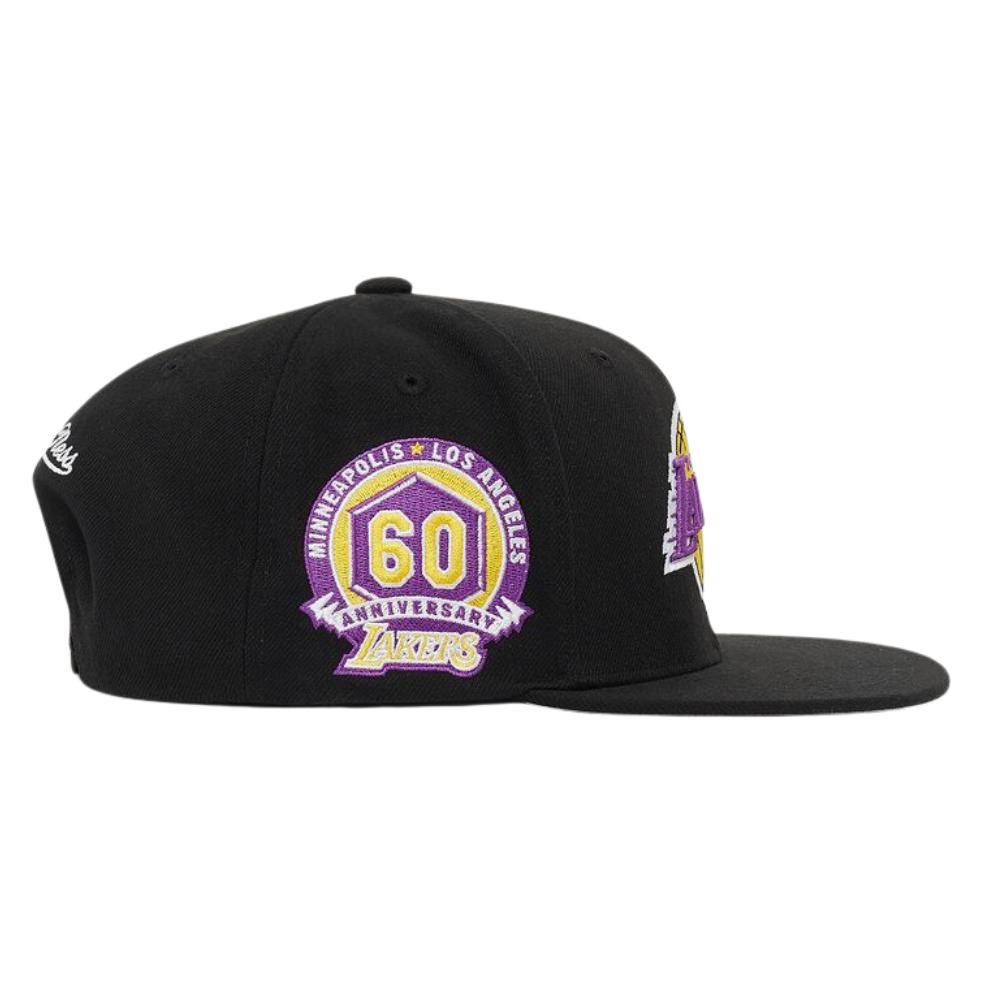 Foto 3 pulgar | Gorra Mitchell & Ness Neon Tropical LA Lakers NBA Negro para Hombre