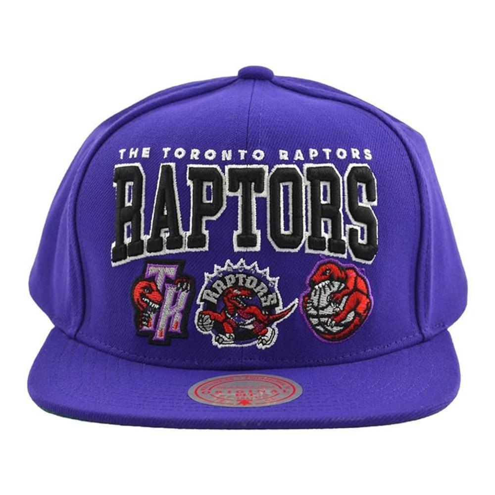 Foto 4 pulgar | Gorra Mitchell & Ness Champ Stack Raptors Basquetbol Púrpura para Hombre