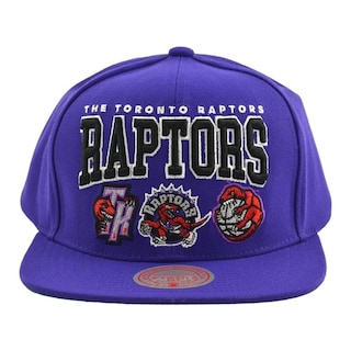 Foto 3 | Gorra Mitchell & Ness Champ Stack Raptors Basquetbol Púrpura para Hombre