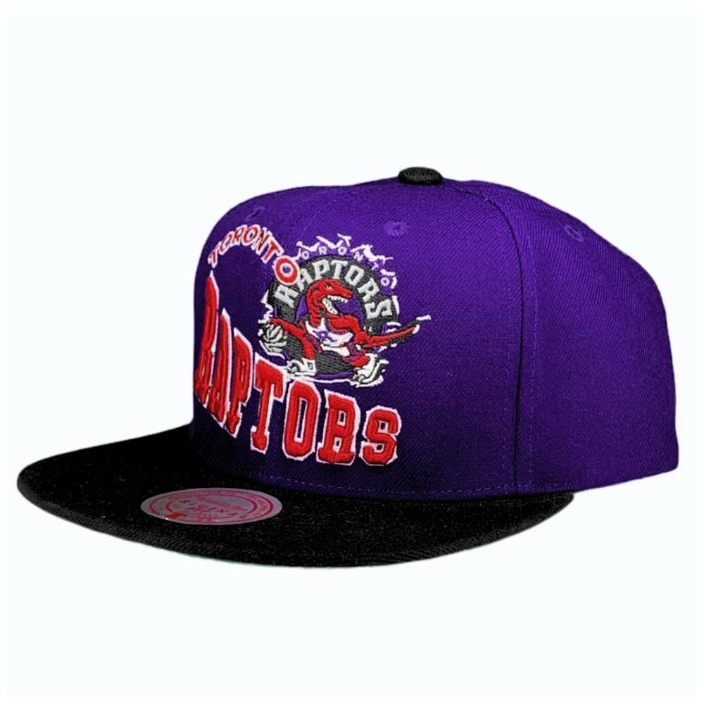 Foto 4 pulgar | Gorra Mitchell & Ness Púrpura Raptors Toronto para Hombre