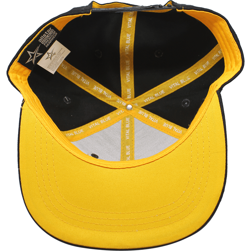 Foto 4 pulgar | Gorra Vitalblue Pit Color Negro/ Amarillo 57 Cm