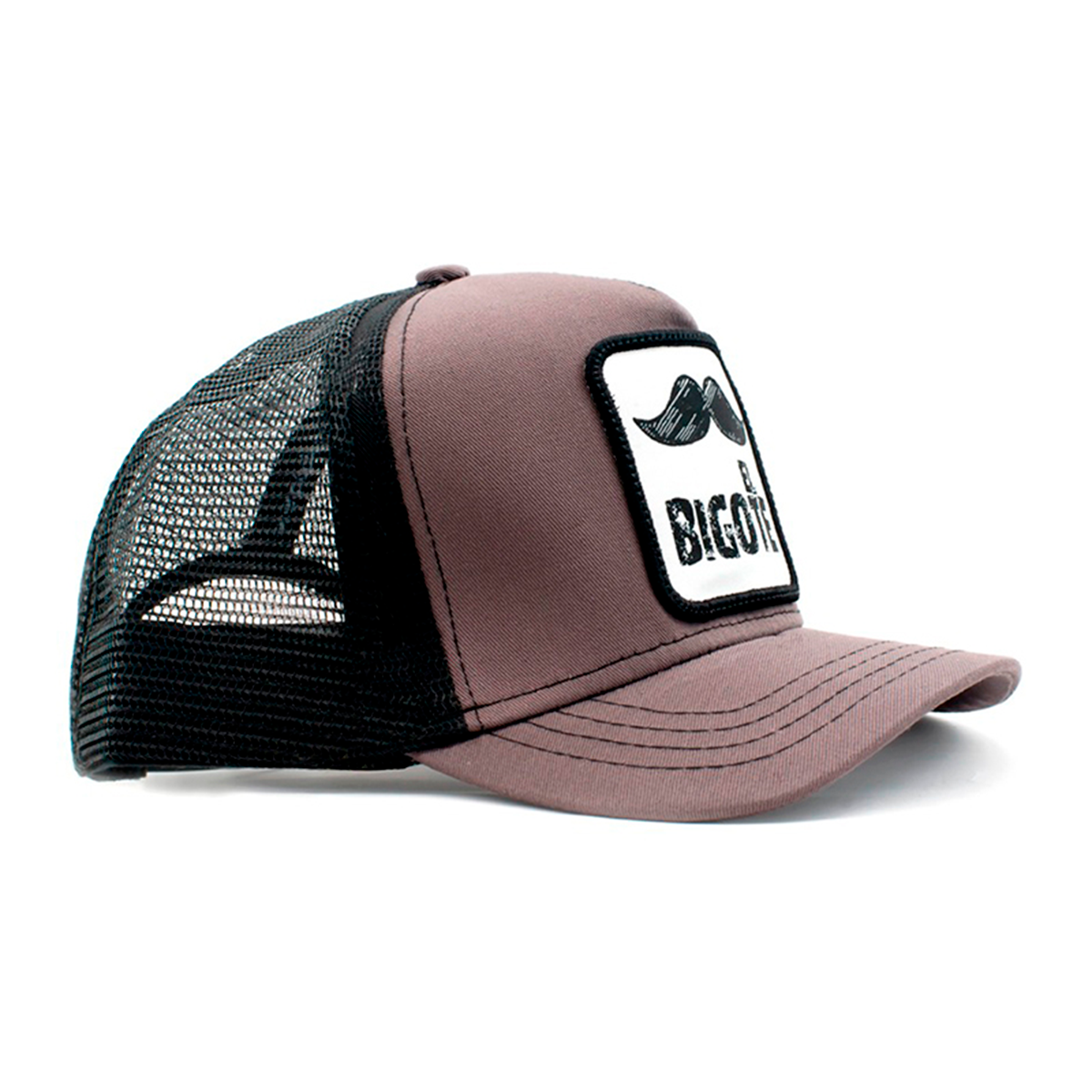 Foto 3 pulgar | Gorra Visera Curva con Malla Y Ajustador Pook Bigote