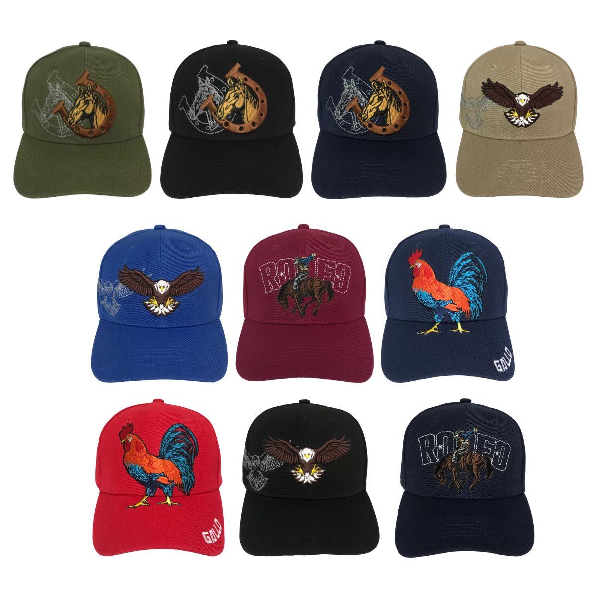 Gorra 10 Piezas Rodeo