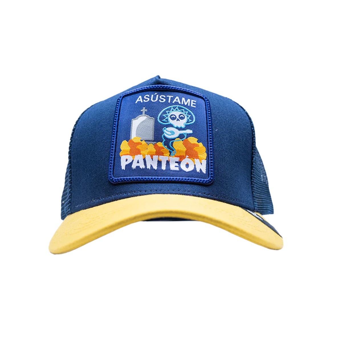 Gorra Original Curva Pook Frase Asústame Panteón
