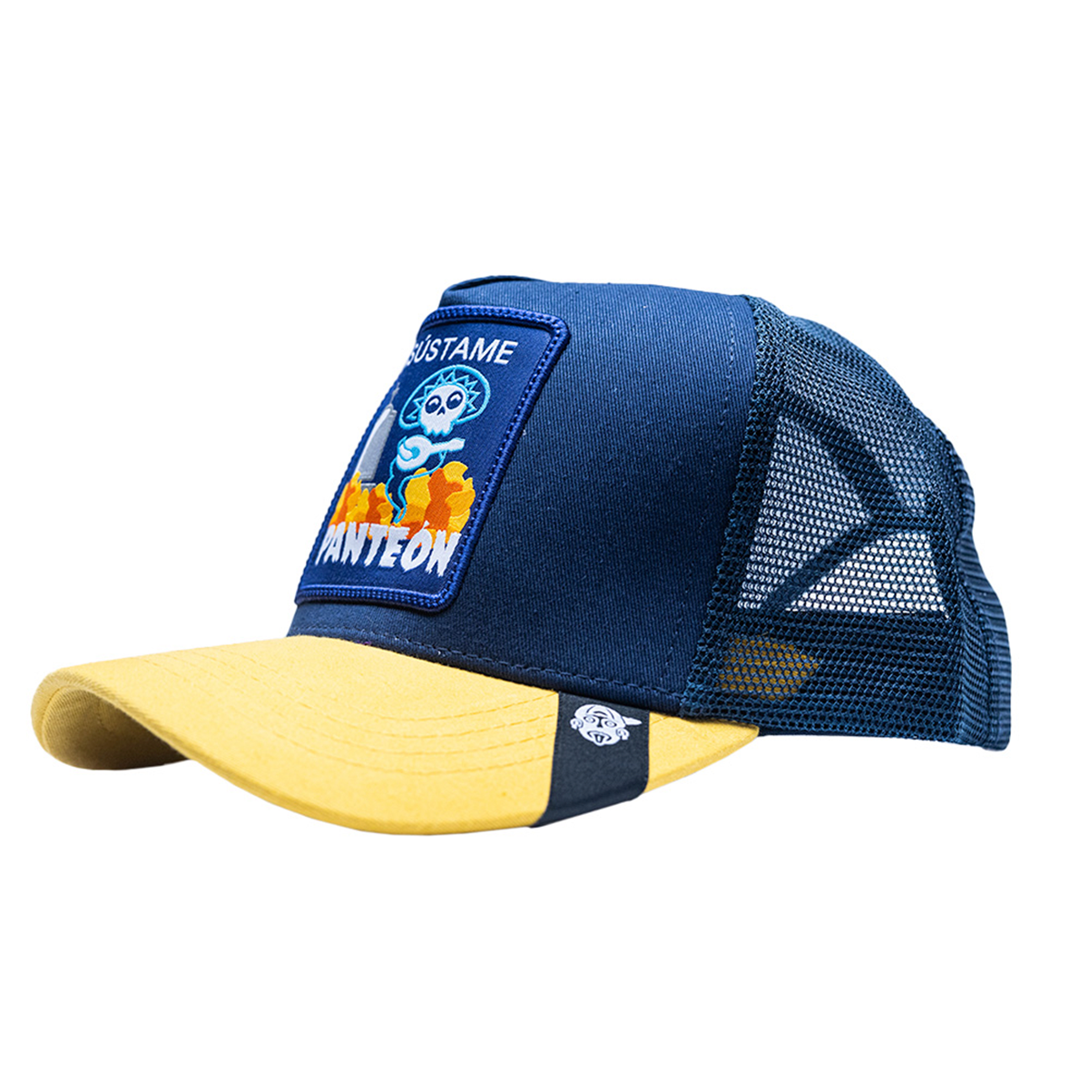 Foto 3 pulgar | Gorra Original Curva Pook Frase Asústame Panteón