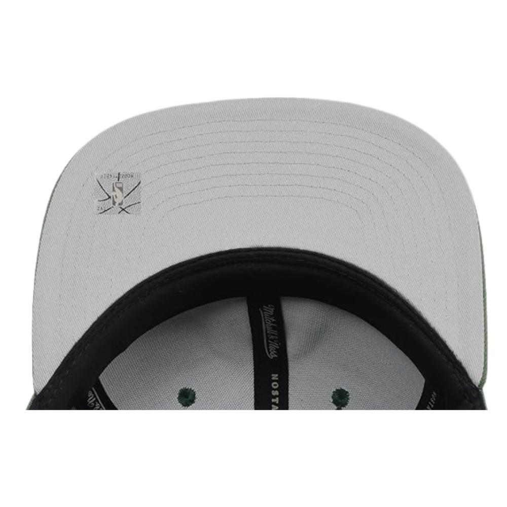 Foto 4 pulgar | Gorra Mitchell & Ness Black Core Basic Milwaukee Bucks Verde