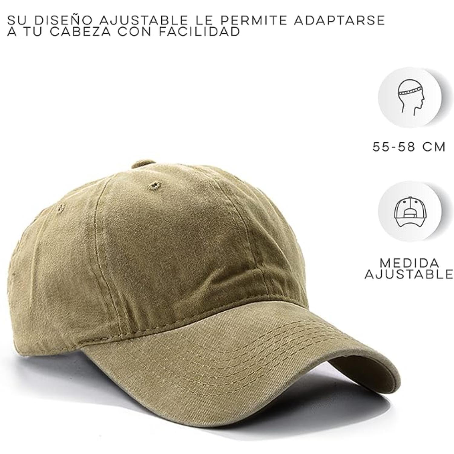 Foto 5 pulgar | Gorra Vintage Vedicci Deslavada Beige