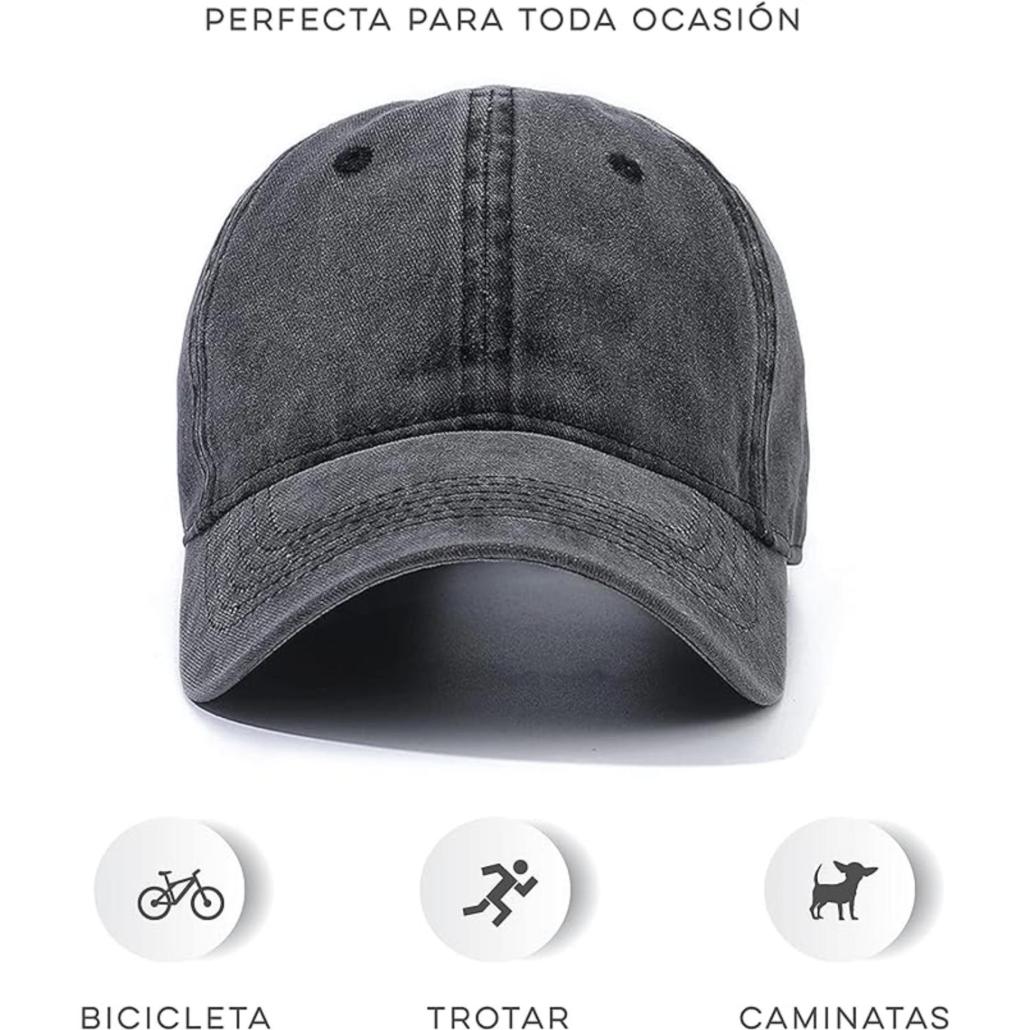 Foto 5 pulgar | Gorra Vintage Vedicci Deslavada Negra