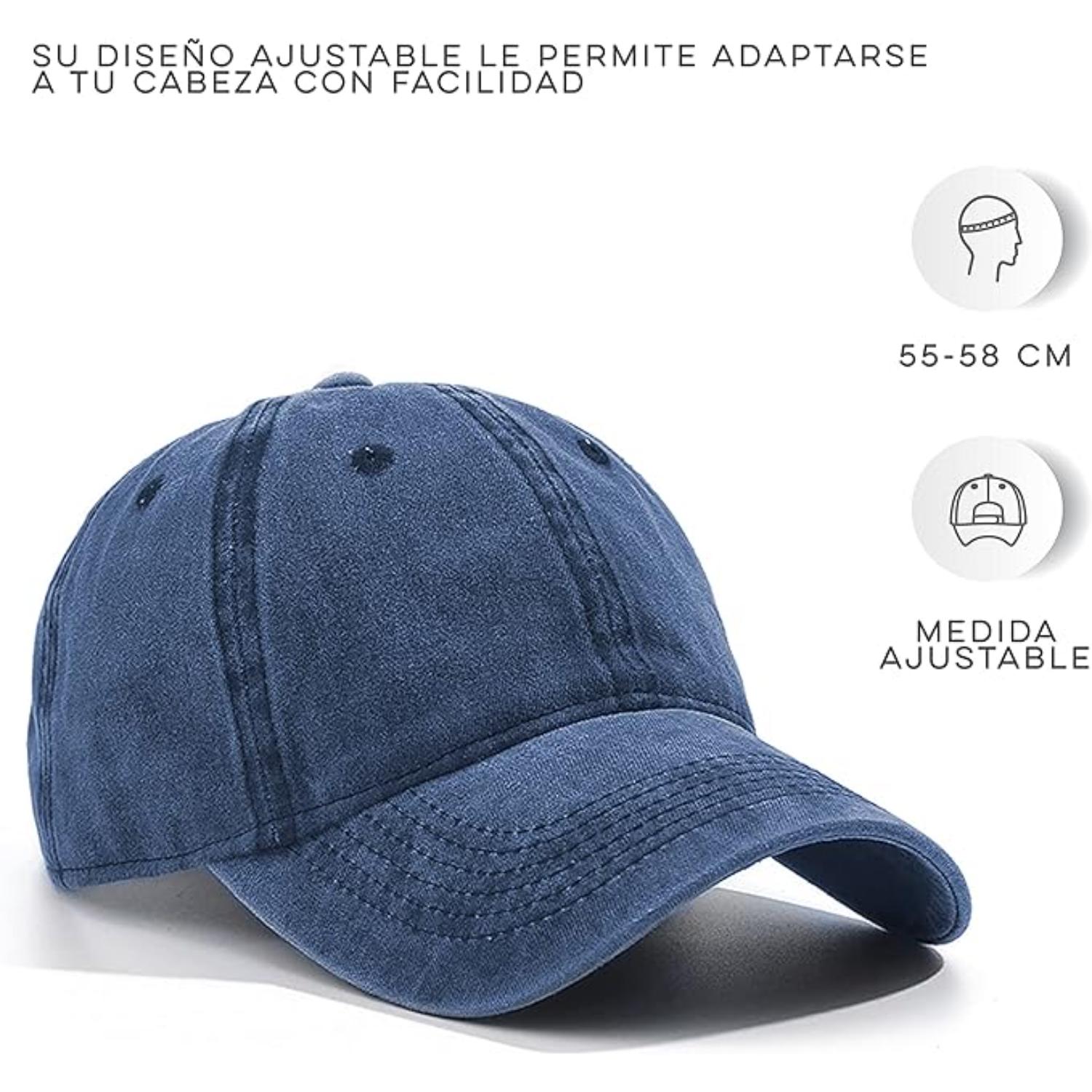 Foto 4 pulgar | Gorra Vintage Vedicci Deslavada Azul