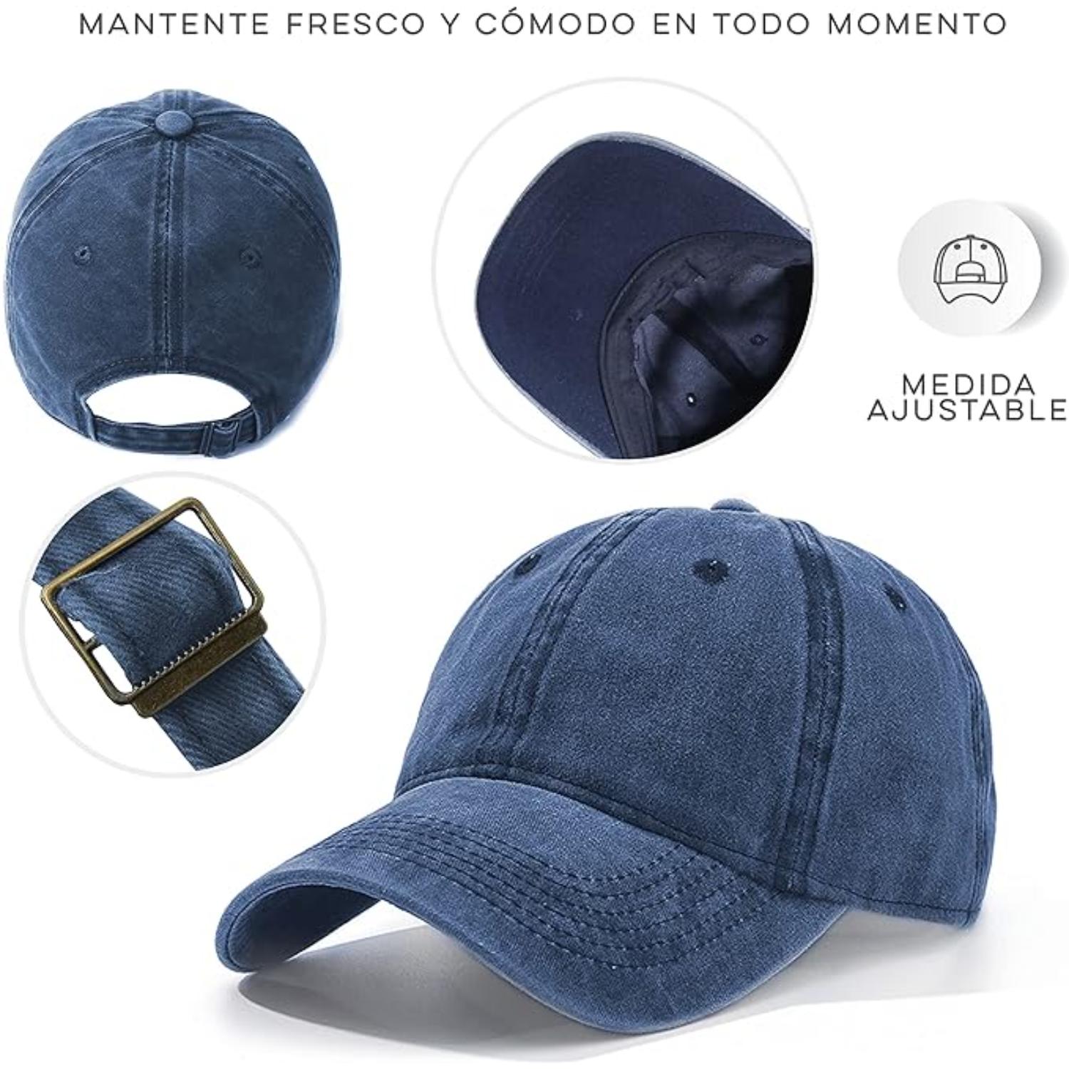 Foto 5 pulgar | Gorra Vintage Vedicci Deslavada Azul