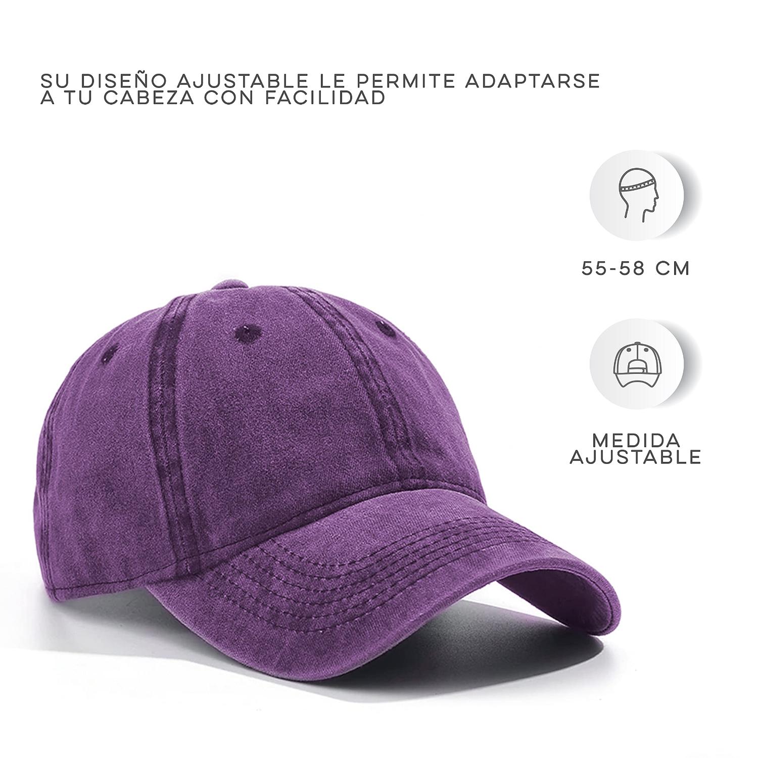 Foto 4 pulgar | Gorra Vintage Vedicci Deslavada Morada