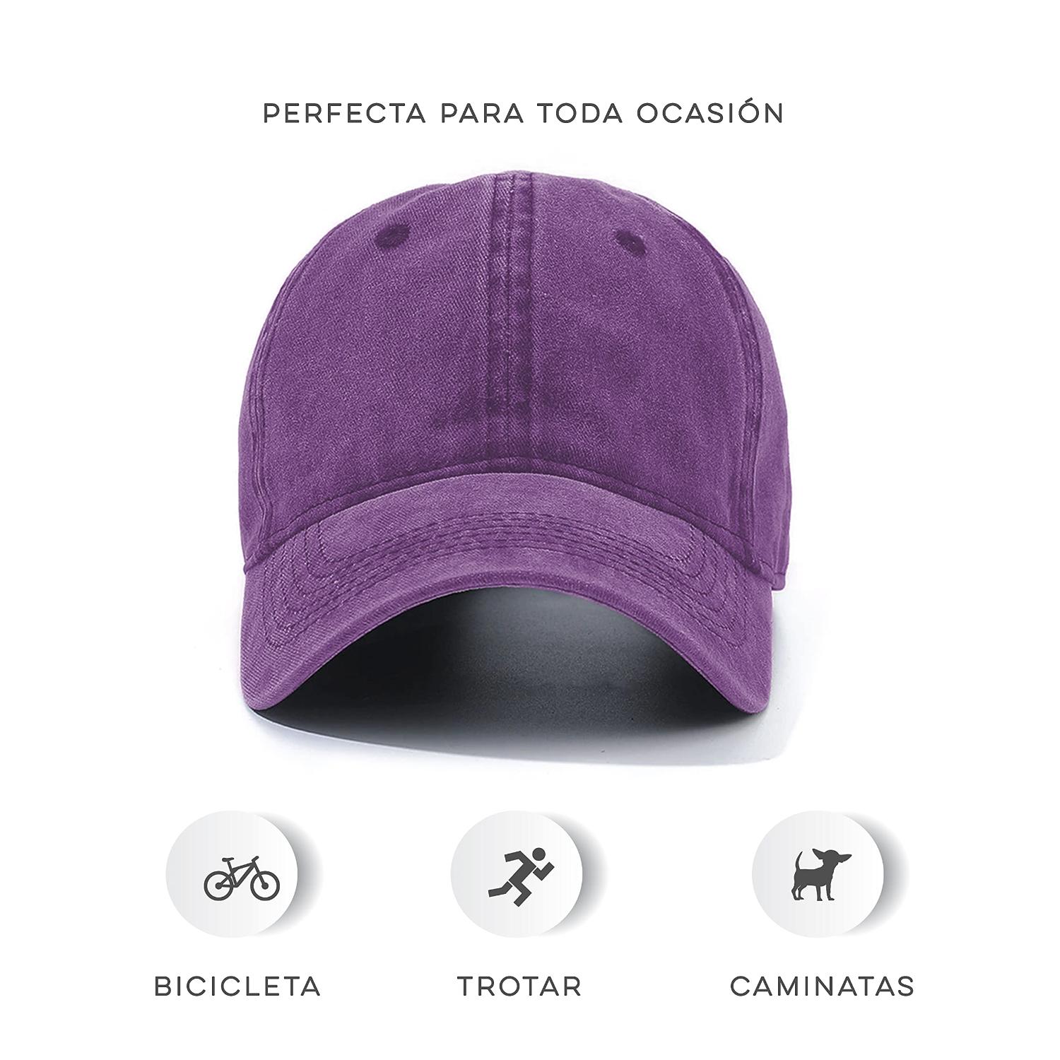 Foto 5 pulgar | Gorra Vintage Vedicci Deslavada Morada