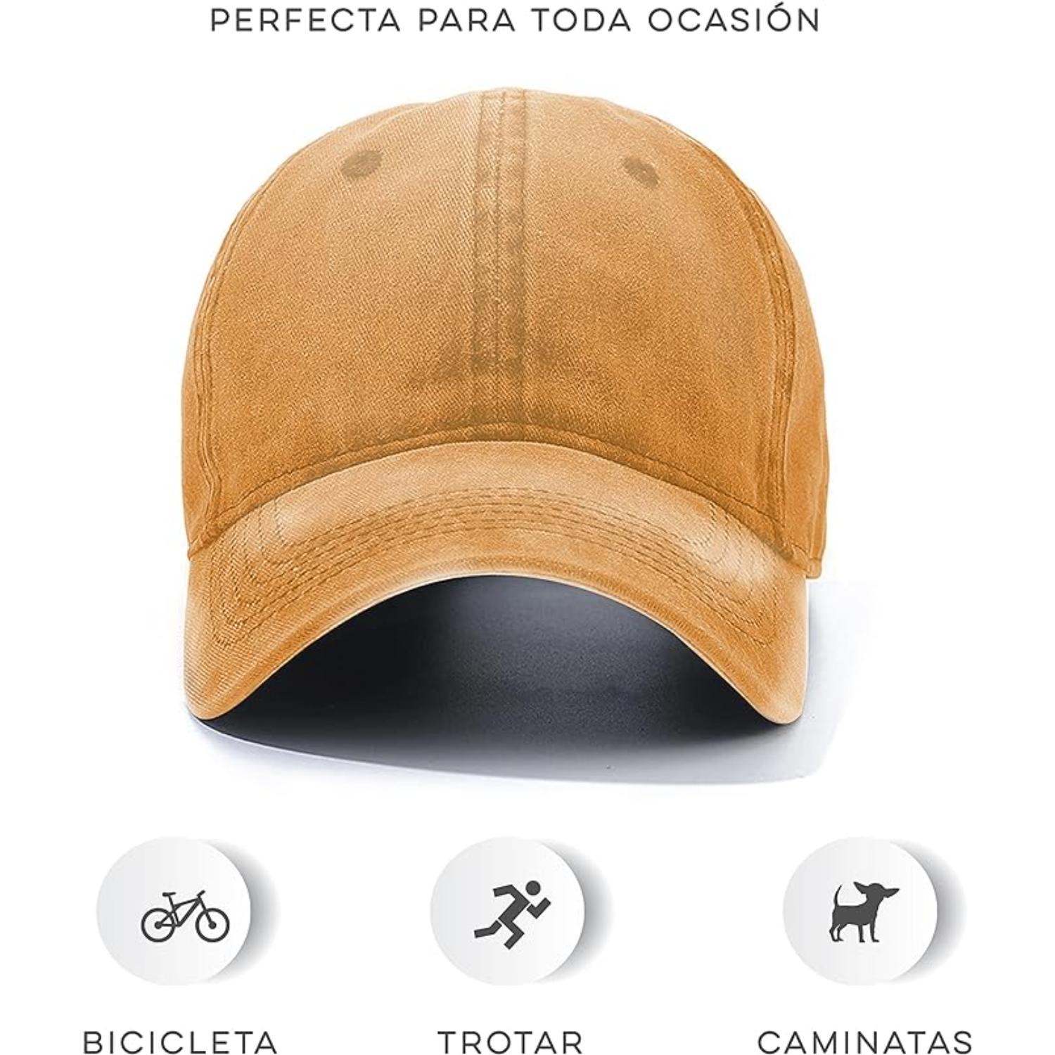 Foto 5 pulgar | Gorra Vintage Vedicci Deslavada Amarilla