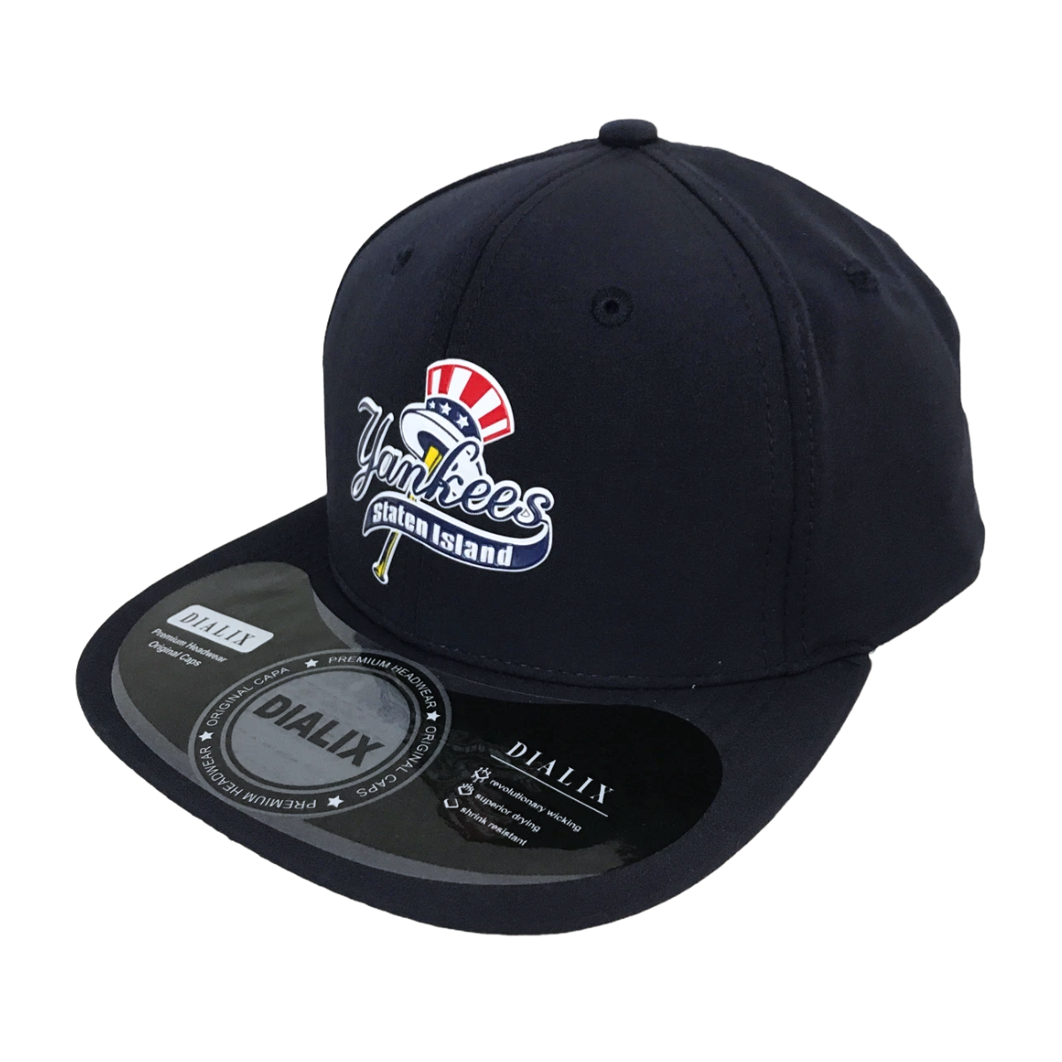 Foto 3 pulgar | Gorra Plana Premium Bordada Azul Marino