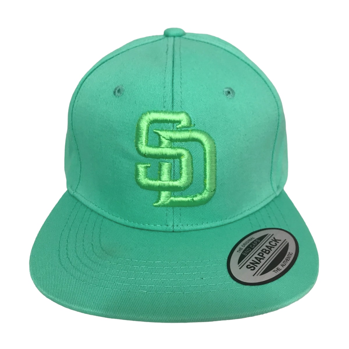 Gorra Plana Premium Bordada Menta $250