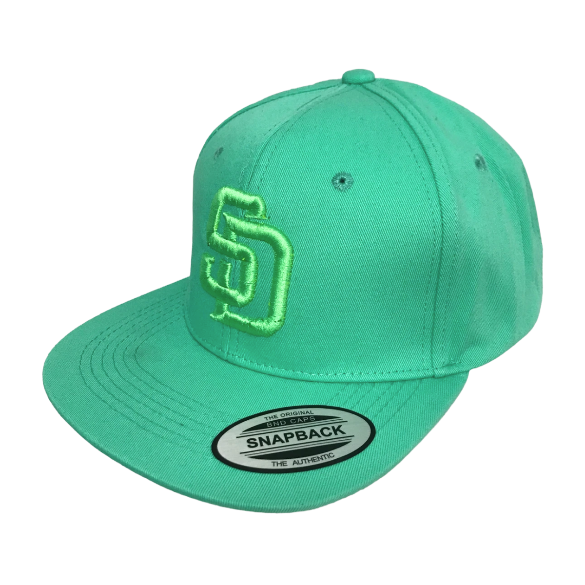 Foto 3 pulgar | Gorra Plana Premium Bordada Menta