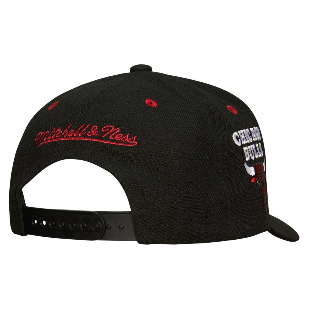 Foto 3 pulgar | Gorra Mitchell & Ness Team Lofi Pro Snapback Bulls Hombre Negro