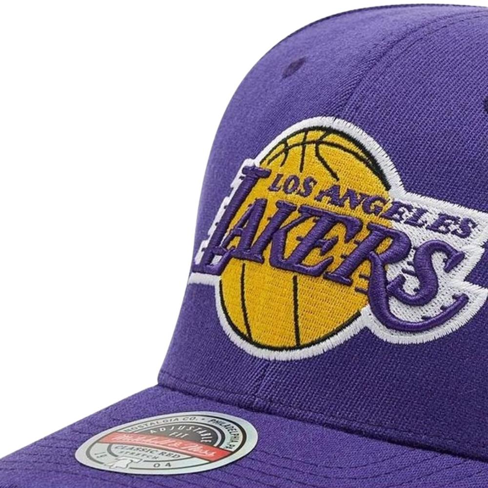 Foto 3 pulgar | Gorra Mitchell & Ness Stretch Snapback Lakers Hombre Nba Purpura