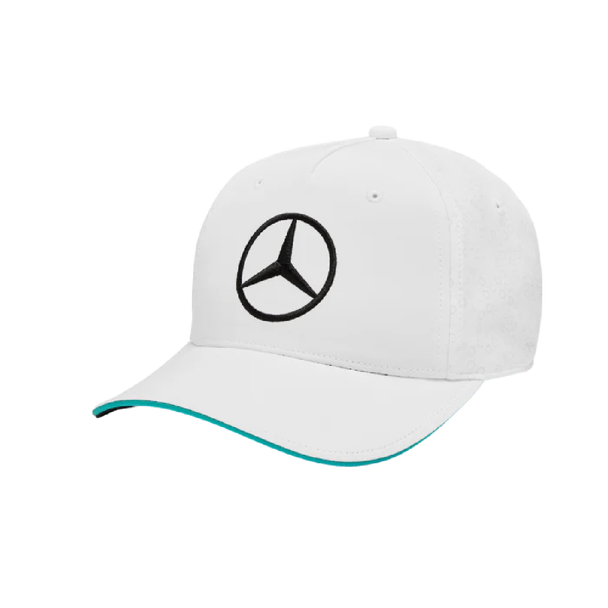 Foto 2 pulgar | Gorra blanca Mercedes AMG Petronas con estrella bordada