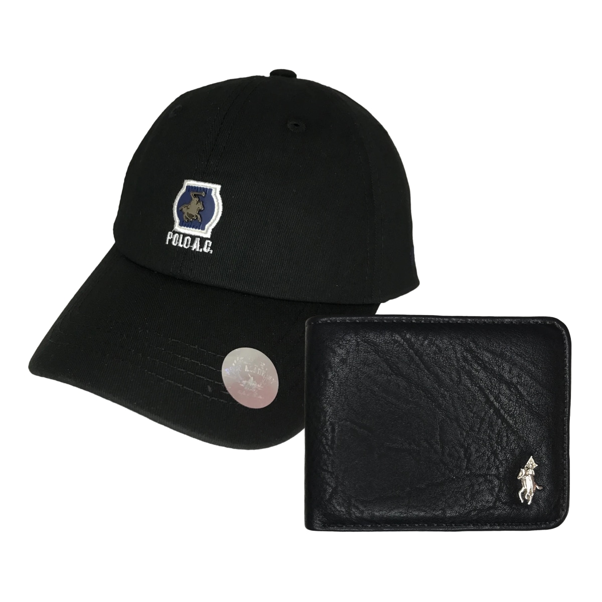 Kit Gorra Y Cartera De Vinil Polo Guy Club Negro $539