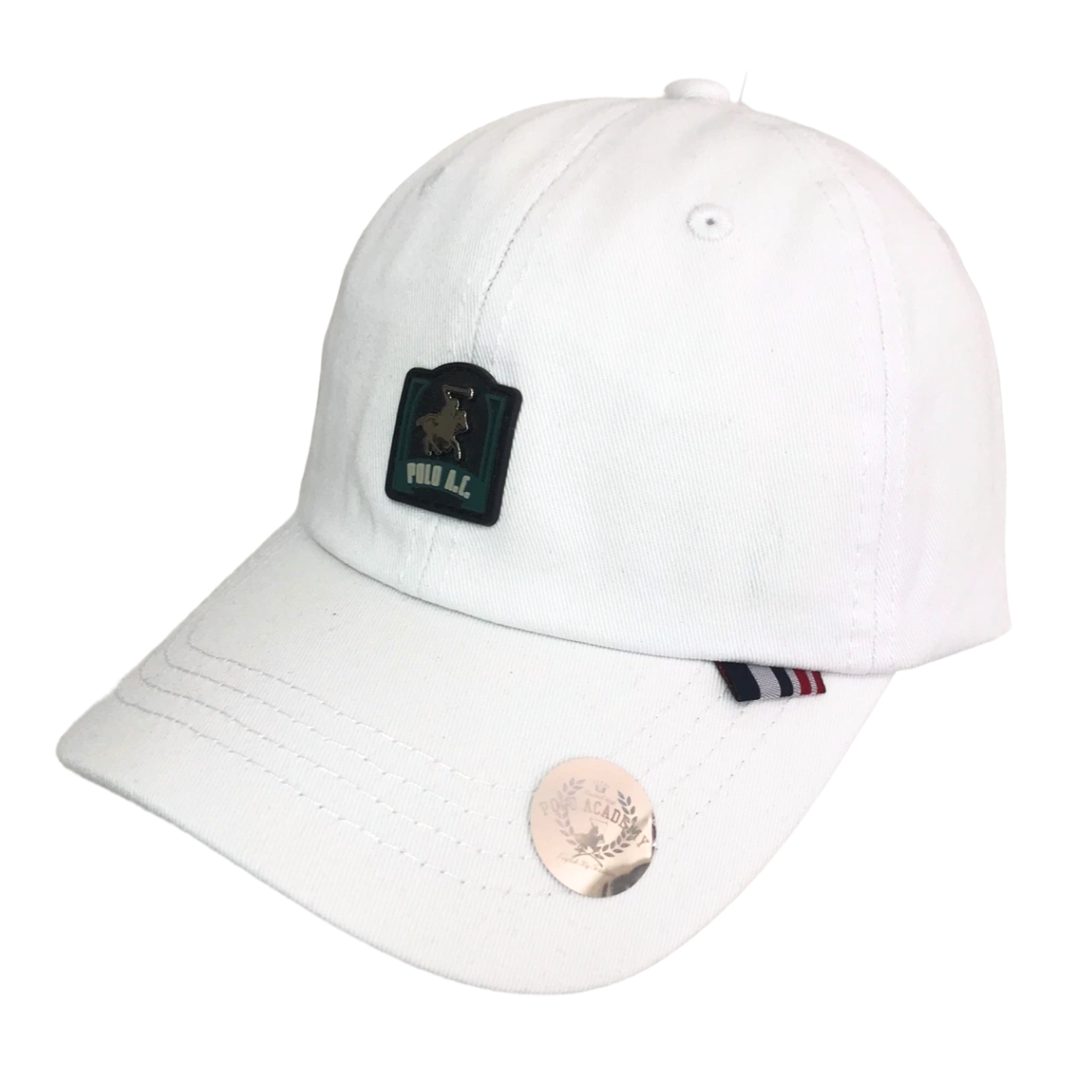 Foto 3 pulgar | Kit Gorra Y Cartera De Cierre Polo Guy Blanco