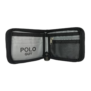Foto 4 | Kit Gorra Y Cartera De Cierre Polo Guy Gris Oscuro