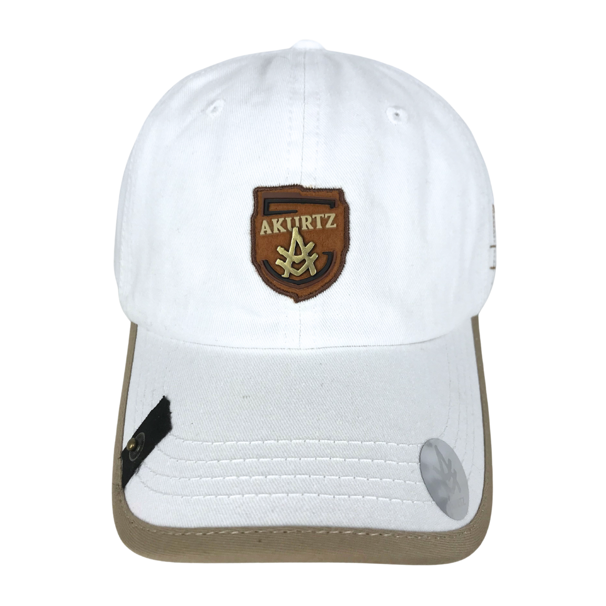 Foto 2 pulgar | Gorra Bordada Curva Akurtz Blanco