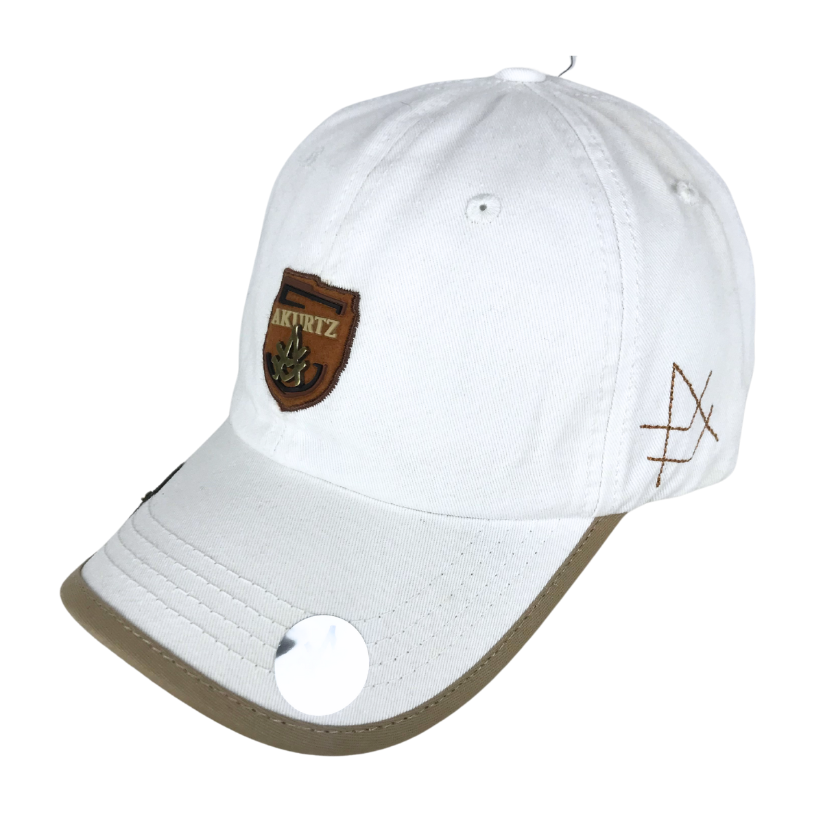 Foto 3 pulgar | Gorra Bordada Curva Akurtz Blanco