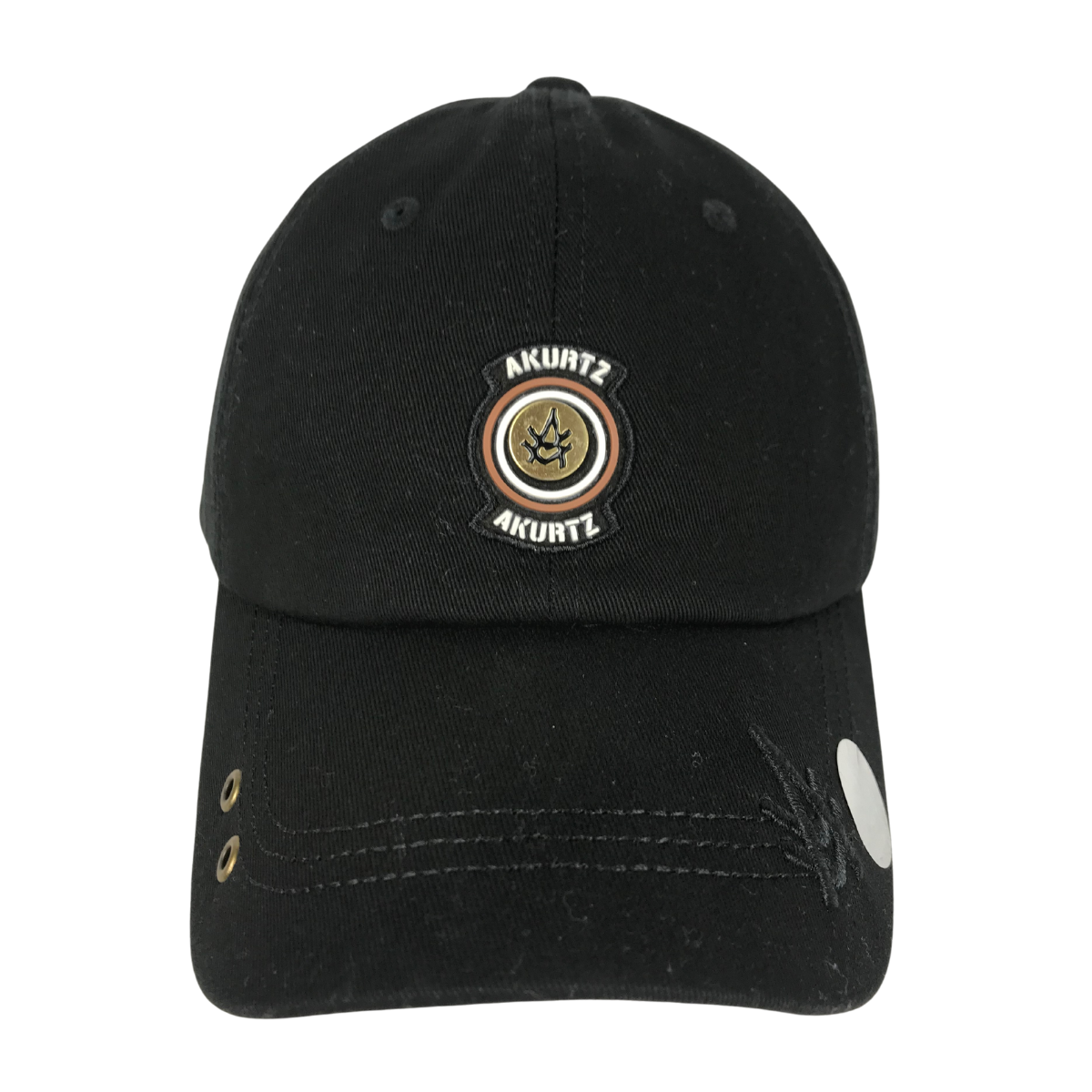 Foto 2 pulgar | Gorra Bordada Curva Akurtz  Negro