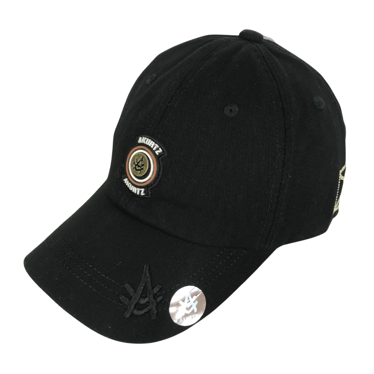 Foto 3 pulgar | Gorra Bordada Curva Akurtz  Negro