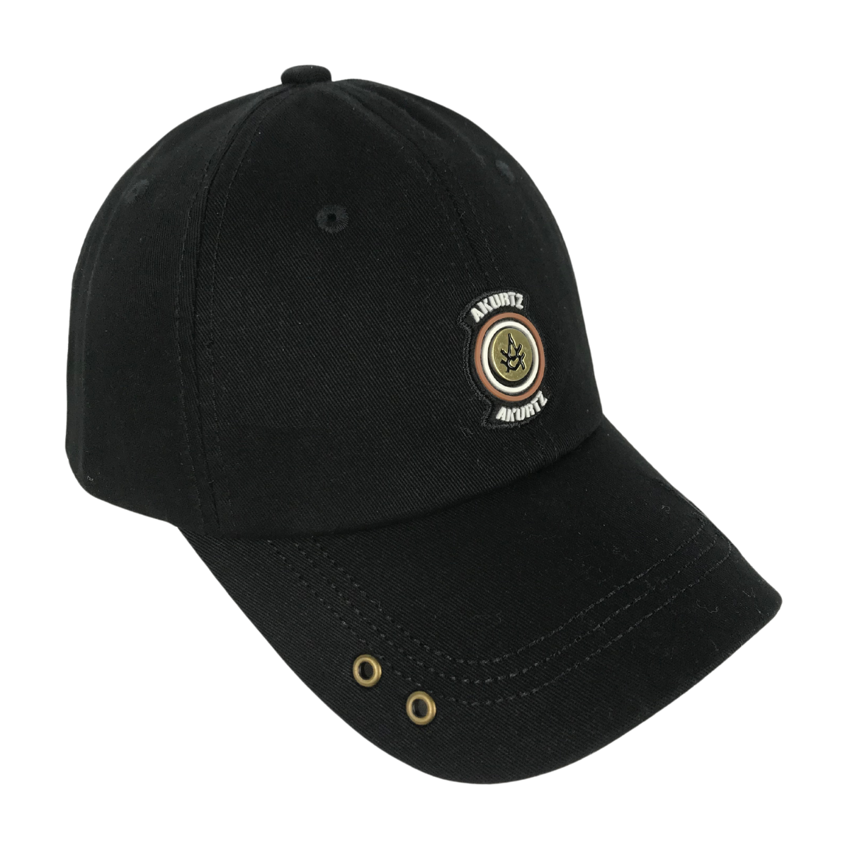 Foto 4 pulgar | Gorra Bordada Curva Akurtz  Negro